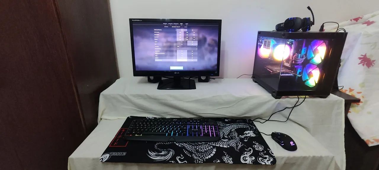 Pc Gamer Ryzen 7 com monitor 22 polegadas teclado mouse GAMER- pronto pra jogar  - Foto 2