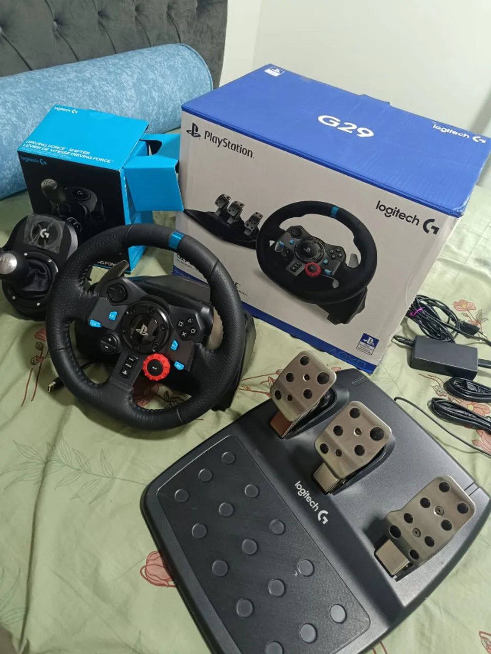 Volante logitech g29 + cambio completo 