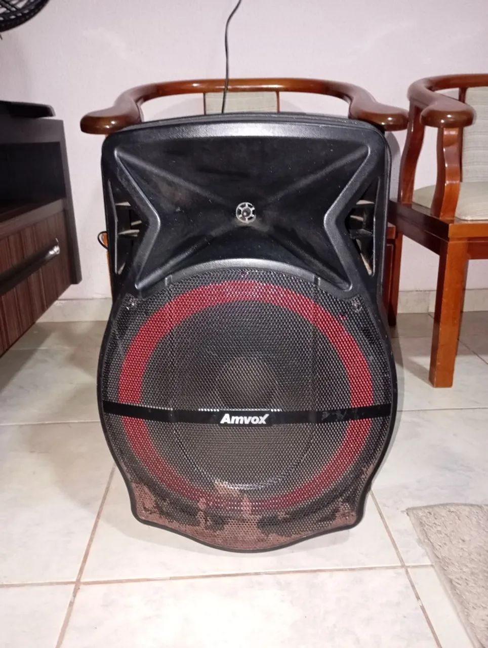 CAIXA AMPLIFICADA AMVOX 500W