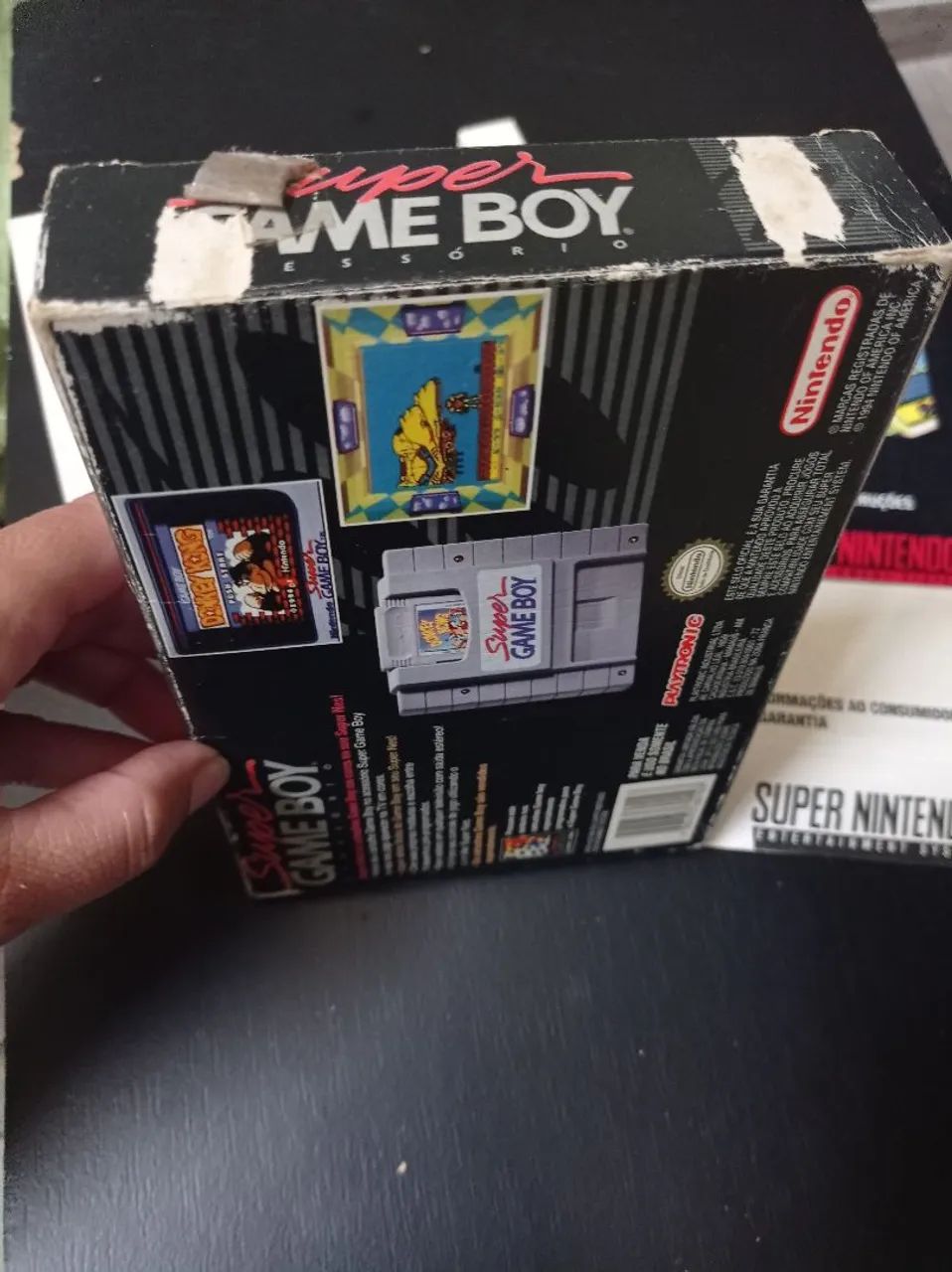 Super game boy super Nintendo na caixa com manual  - Foto 4