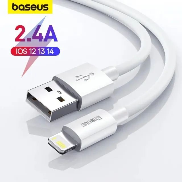 Kit 2x Cabo Lightning 1.5m Baseus 2.4a Para iPhone - Novo - Foto 2