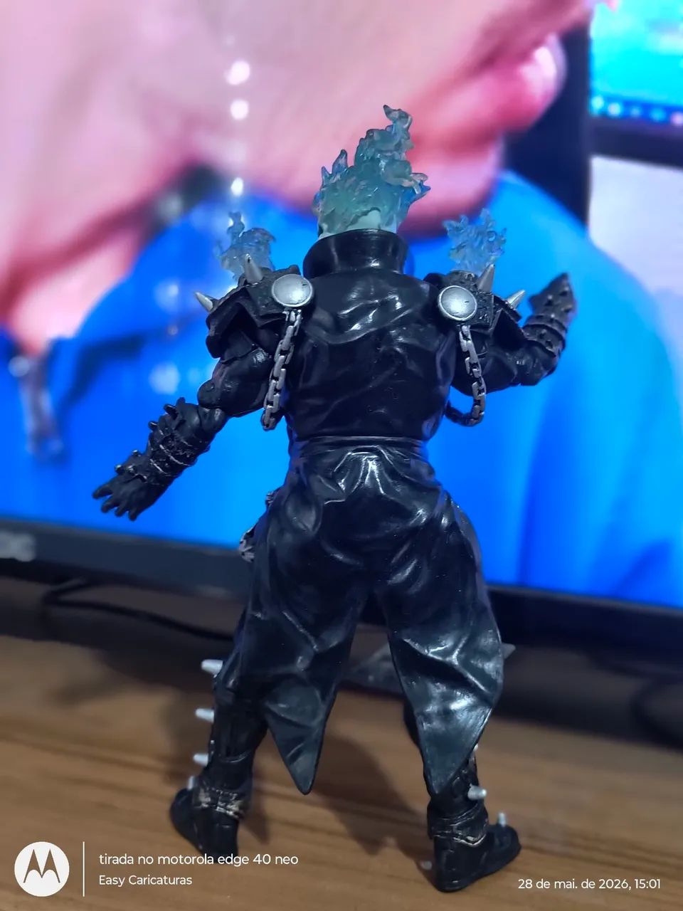 Boneco Motoqueiro fantasma/Ghost Rider Marvel Legends - Foto 2
