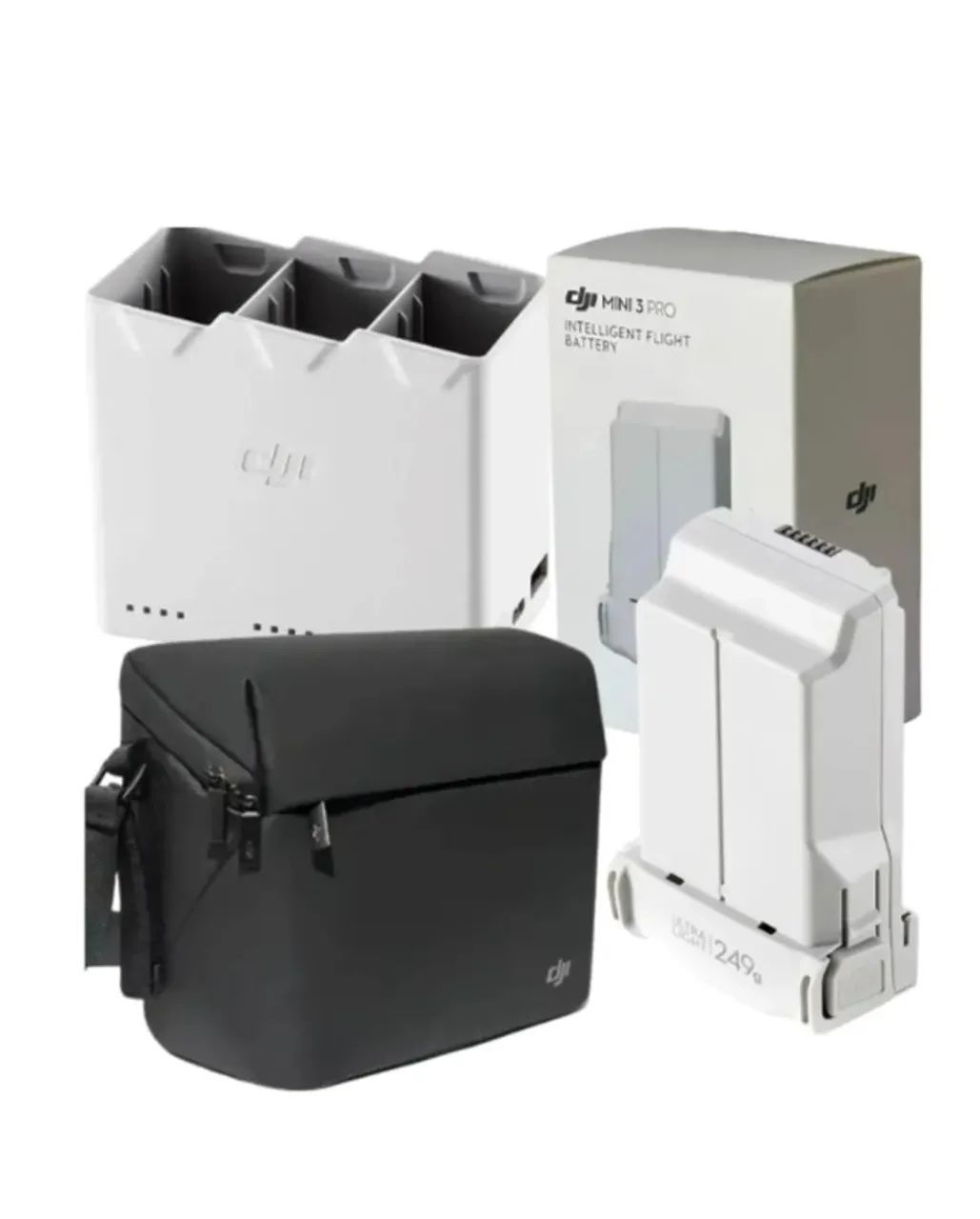 Hub Carregador Triplo Original DJI Mini 3 / 3 Pro / 4 Pro + Bolsa - Foto 2