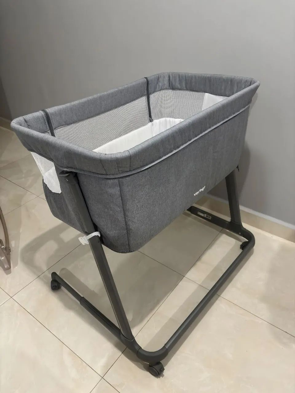 Berço co-bed cinza