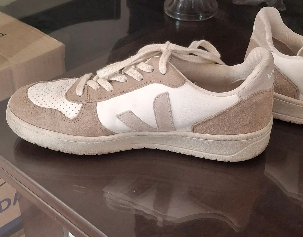 Tênis Vert/Veja Branco & Bege N° 40 - Foto 2
