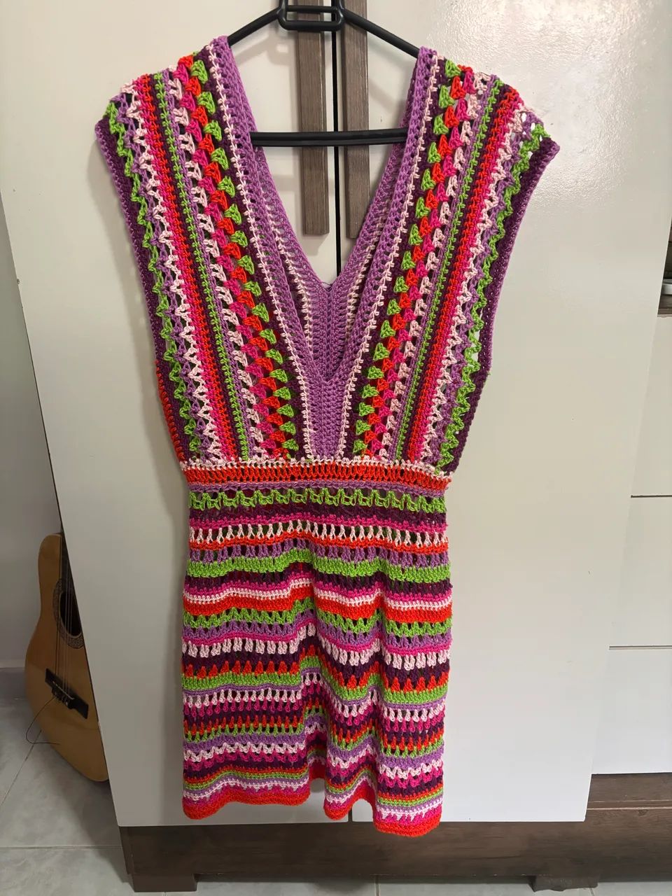 Vestido de crochê 