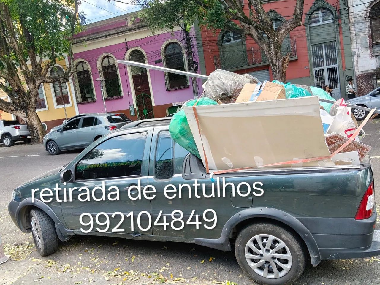 Retirada de entulhos 