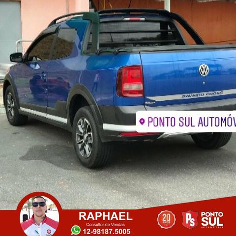 Ph Volksvagem Saveiro Cross 1.6 2017 Baixo Km Bancos em couro - Foto 6