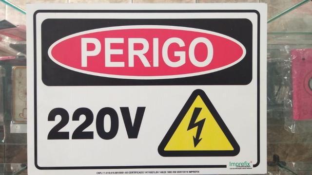 Placa De Atenção Obrigatório O Uso De E.P.I'S 33x48 Novo Garantia - Foto 4
