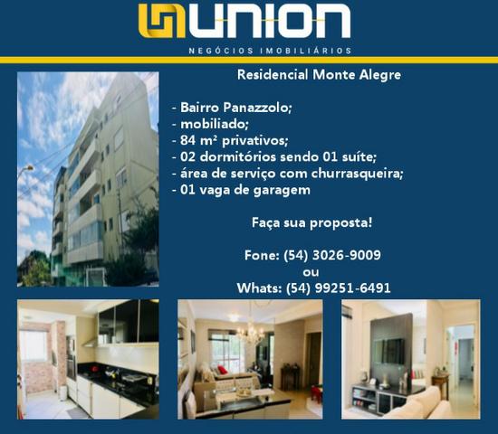 Oferta Imóveis Union! Apartamento mobiliado e com 84 m² a venda, no Panazzolo!