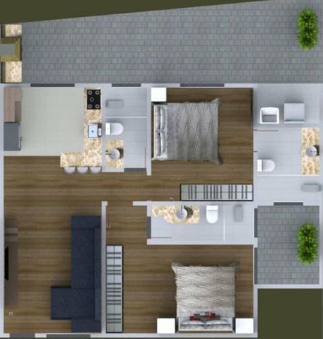 Apartamento Terreo 120m2 Quintal Vilage Santana Guaratingueta