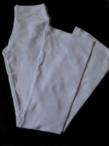 calça de bandagem branca