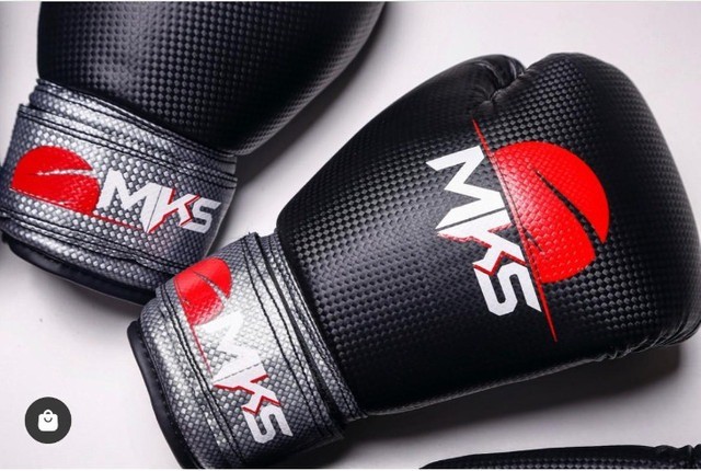 Luva MKS Boxe Muay Thai Caneleira Aparador chute - Foto 3
