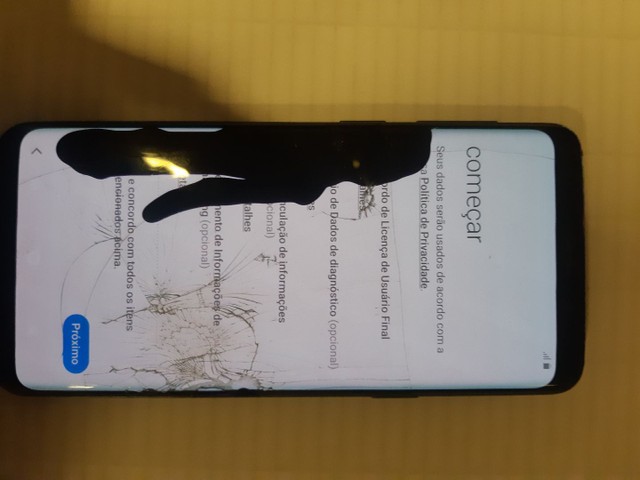 Samsung S9 usado (tela trincada) - Foto 2