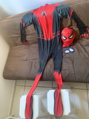 Fantasia homem aranha PS4 infantil nova mascara com olhos 3D