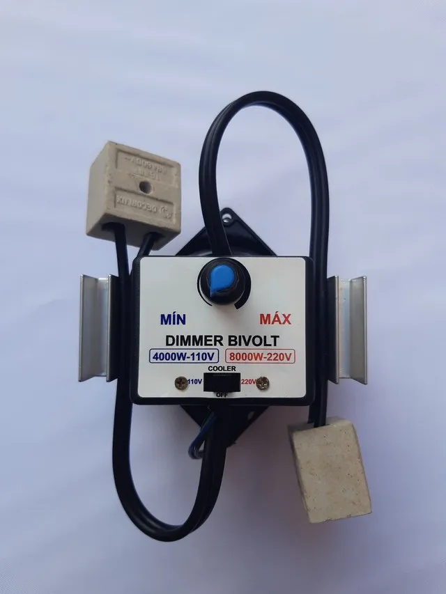 Dimmer dimer controlador de potência 4000w/8000w com ventilador
