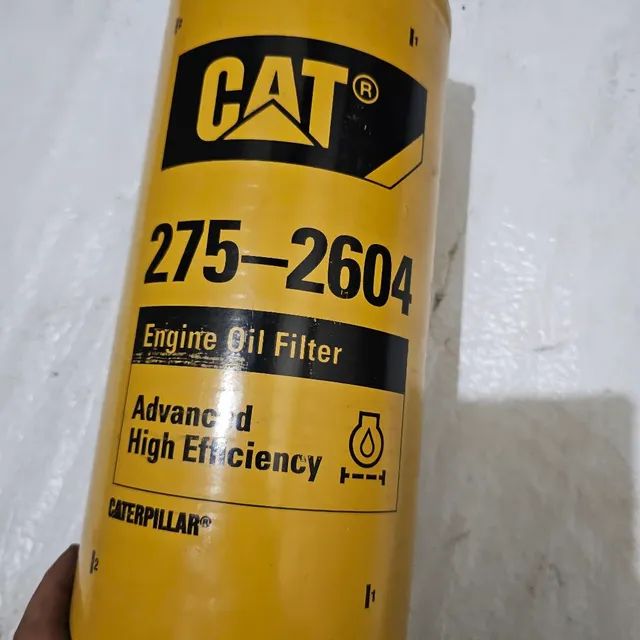 Escavadeira trator esteira carregadeira caterpillar filtro óleo motor 2752604