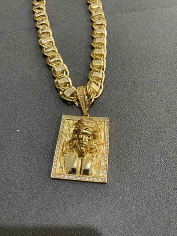Corrente banhado a ouro 18k dubai - Foto 2