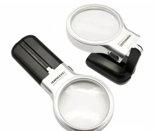 Lupa Led para leitura lâmpada de mesa portátil multifuncional e dobrável, 2 em 1 COD-FR72