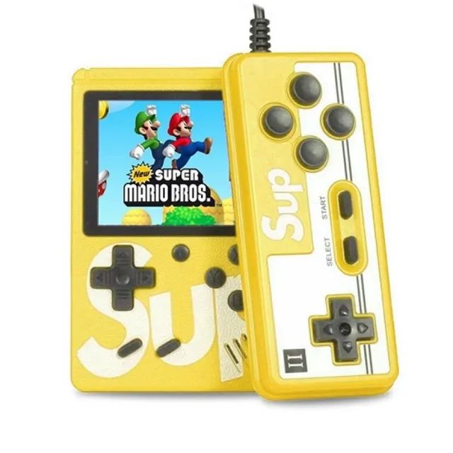 Mini Vídeo Game Boy Portátil Sup 400 Em 1 Jogos (AMARELO)