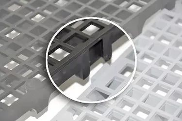 Pallet Estrado Palet de Plástico 25x50x2,5cm Piso Palete  - Foto 2