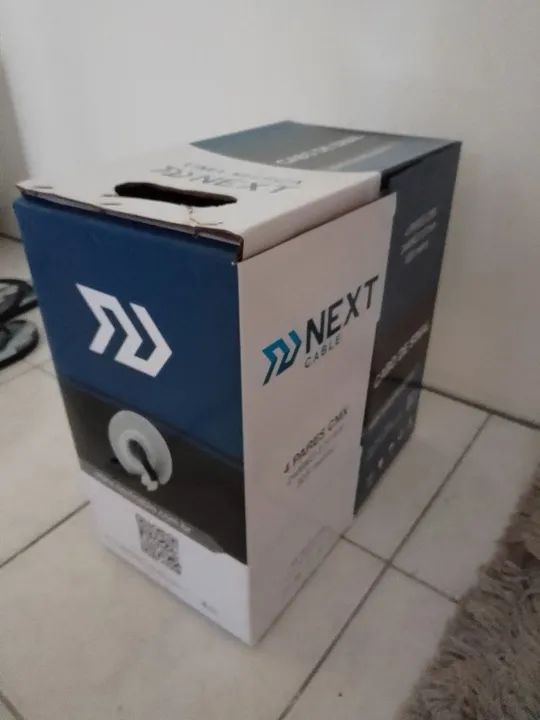 Cabo de Rede Internet Cat5 Lan CFTV Alarme 100 Metros  - Foto 2