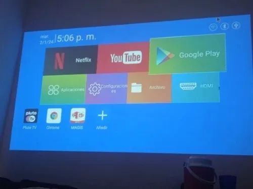 Projetor com Android e Wi-Fi HY300 PRO 260 Ansi Lumens - Foto 5
