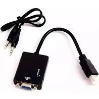 Adaptador Hdmi Para Vga Com Áudio P2 Conversor De Vídeo - Foto 2