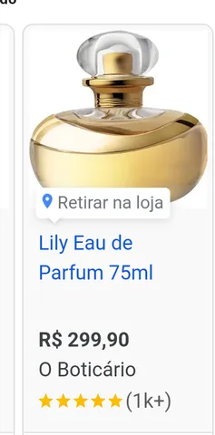 Lily eau de parfum  +16 anúncios na OLX Brasil