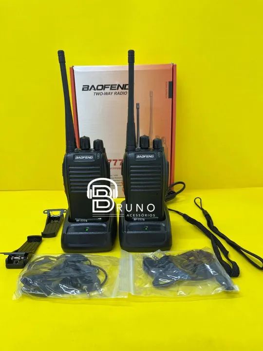 Rádio Comunicador Baofeng Walktalk Microfone<br> - Foto 2