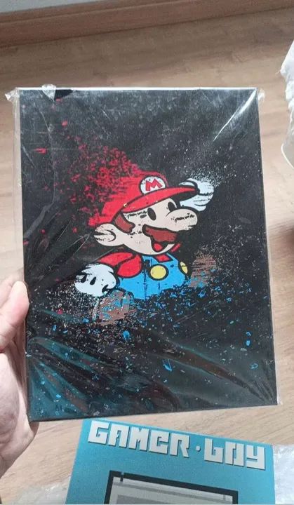 Quadros Decorativos Super Mario Sonic Super Nintendo - Foto 2