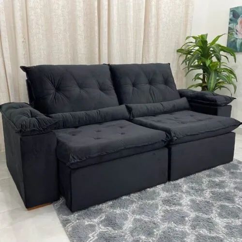 Sofá Retrátil Reclinável  2,30m Vegas l987 - Foto 3