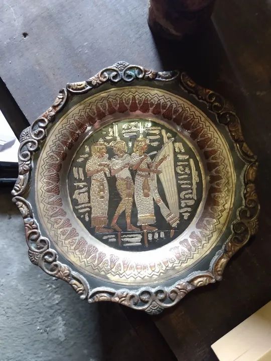 Lindo prato egípcio decorativo - Foto 3