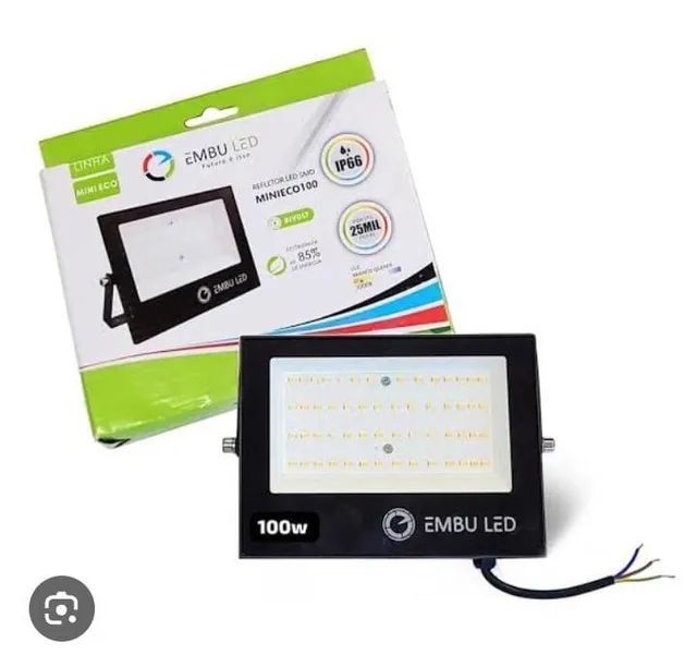 Refletor led 100w IP66 Embuled