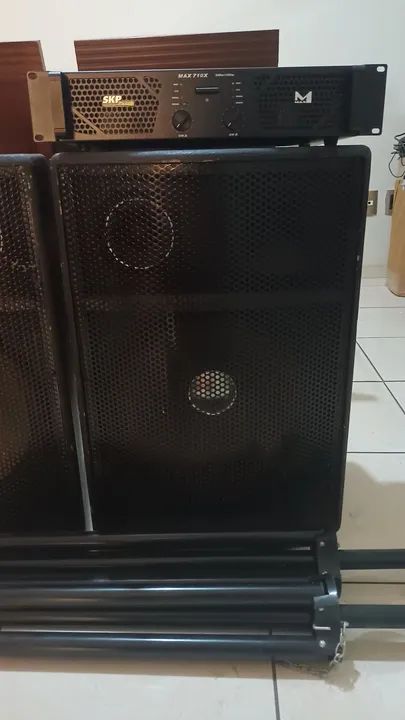 Caixas Passivas 15" + Potencia 700 watts - Foto 3