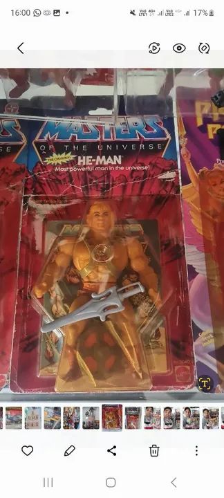 Heman lacrado Mattel  