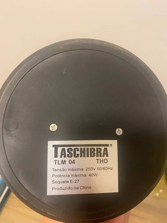 Luminária de mesa TLM 04 Preta Bivolt Taschibra 1unidade - Foto 4