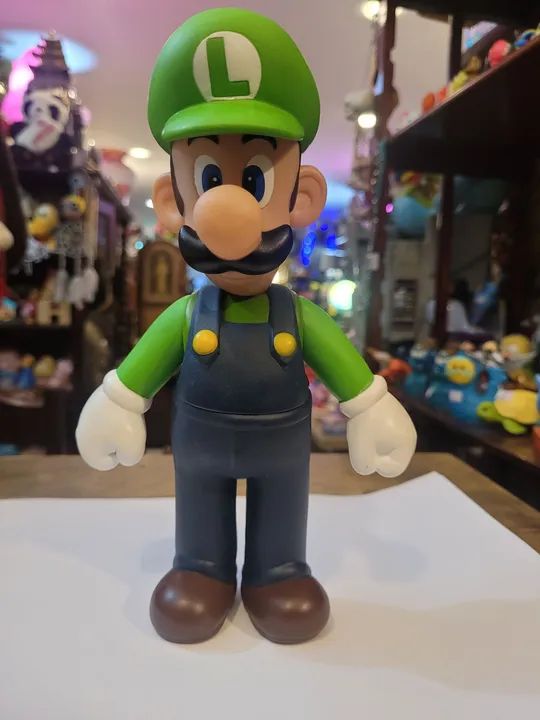 Boneco Luigi do Mario Bross