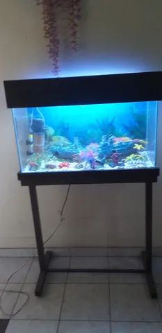 Aquario 80*40*30,com prateleira em aço carbono reforçada. - Foto 5