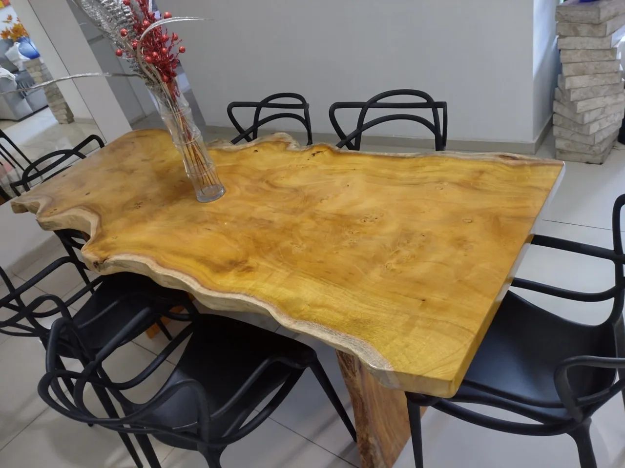 Mesa 100% orgânica madeira maciça  - Foto 3