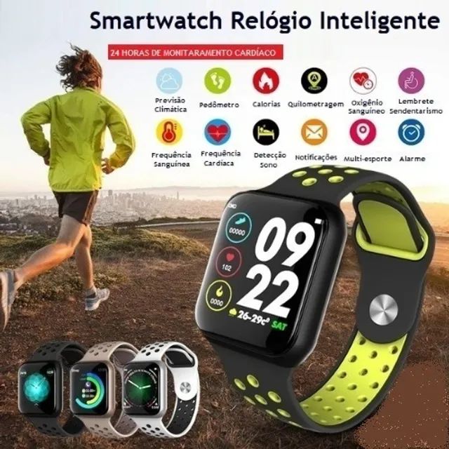 Smartwacht F8 Inteligente Notifica Monitora Saúde ,foto D fundo e muito mais - Foto 2