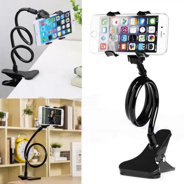  Suporte Celular Mesa Outros Garra Flexível Clipe Fixador wpp.43. *