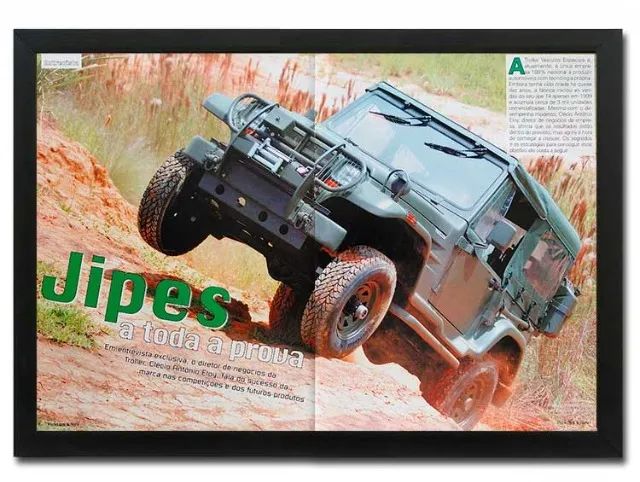 Troller T4 - Quadro decorativo com propaganda ou matéria de revista - Foto 2