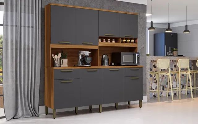 Armário Cabernet Prime 100% MDF com 8 Portas - Foto 2