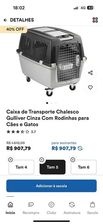 Caixa de Transporte para Cães - Foto 3