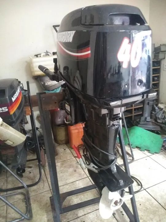Motor de popa Mercury 40 Hp partida elétrica 2006 - Foto 2