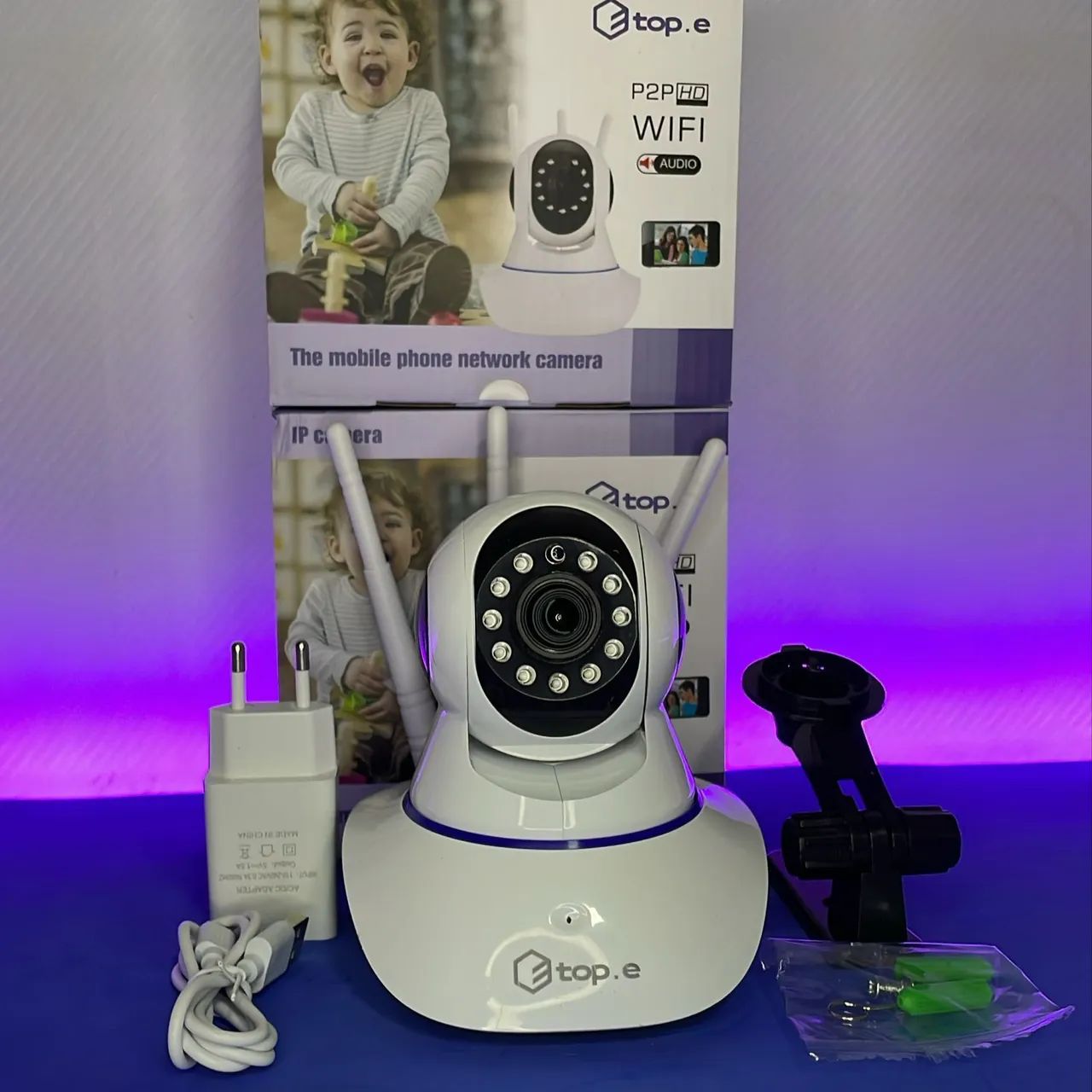 Câmera IP Wi-Fi de Segurança com Visão Noturna - Foto 2