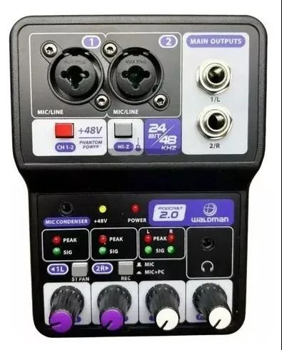 Mesa de Som Waldman Interface Podcast 2.0 Usb