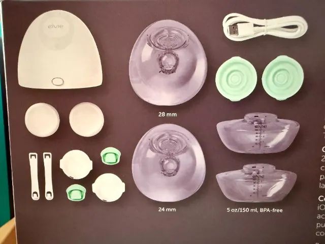 Extratora de leite Elvie Pump e Flanges Elvie - Foto 3