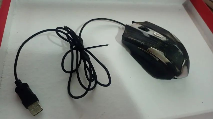 MOUSE COM FIO USB- USADO- - Foto 2